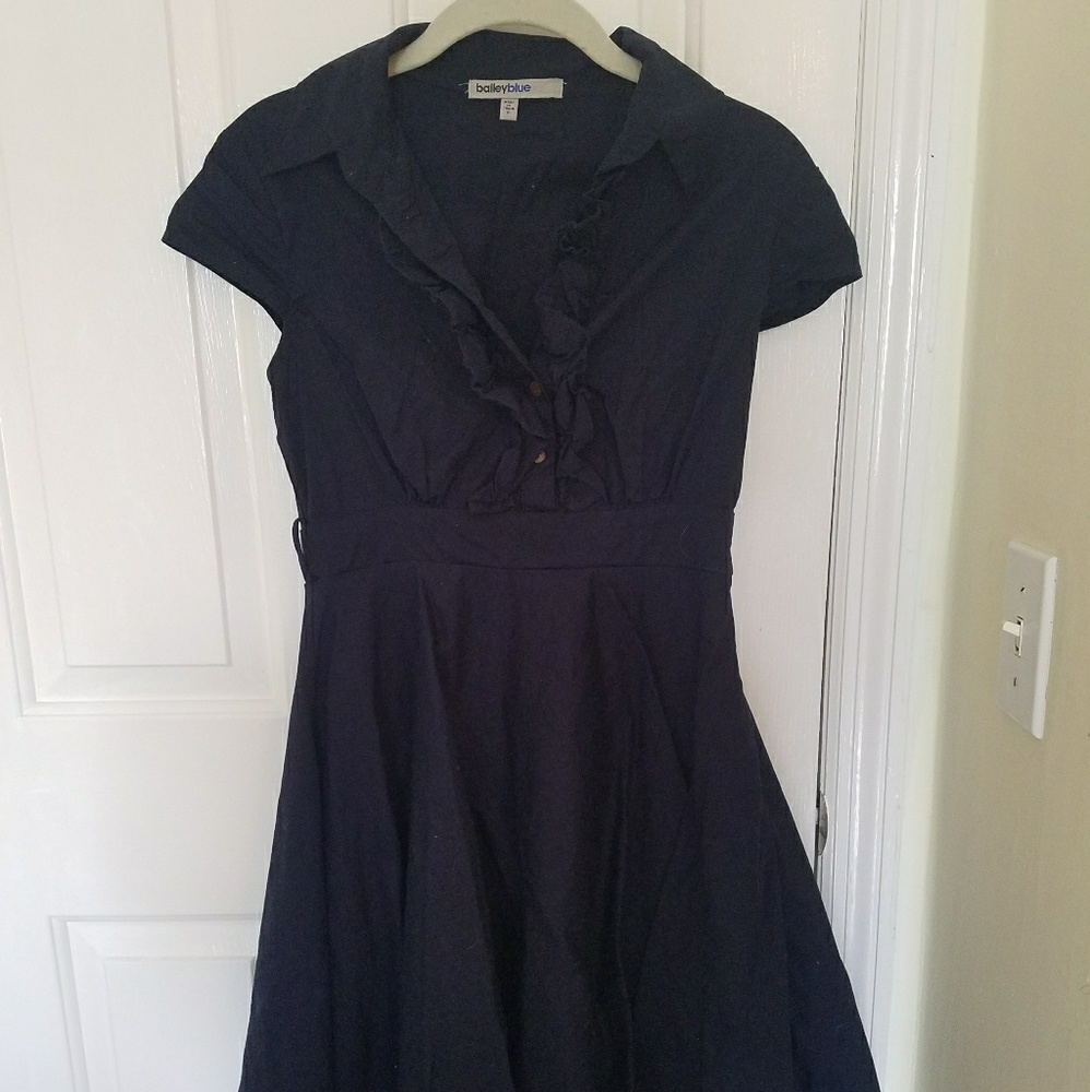 Bailey blue dress with netting